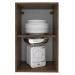 Armário de Cozinha Aéreo 40 cm 1 Porta Rustic/Cinza Agata Madesa