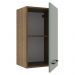 Armário de Cozinha Aéreo 40 cm 1 Porta Rustic/Cinza Agata Madesa