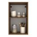 Armário de Cozinha Aéreo 40 cm 1 Porta Rustic/Crema Agata Madesa
