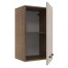 Armário de Cozinha Aéreo 40 cm 1 Porta Rustic/Crema Agata Madesa