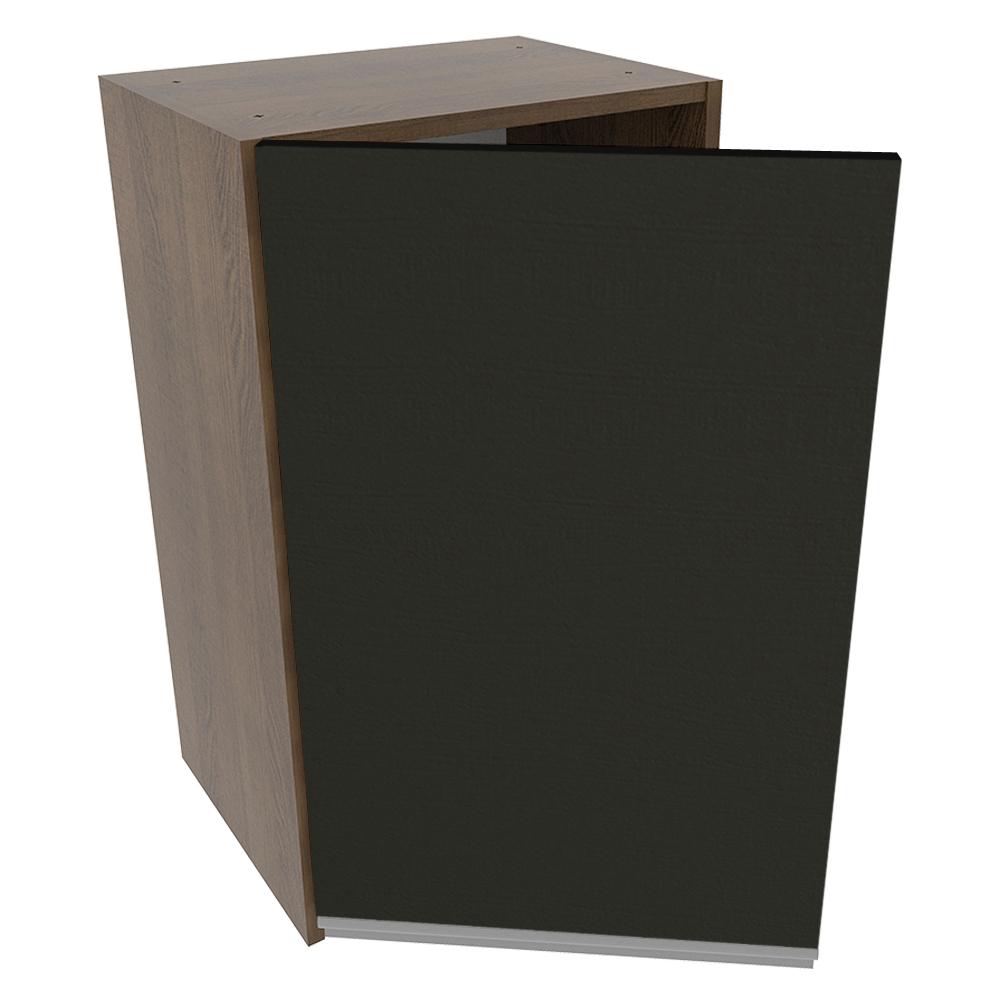 Armário de Cozinha Aéreo 40 cm 1 Porta Rustic/Preto Glamy Madesa
