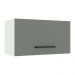 Armário de Cozinha Aéreo 60 cm 1 Porta Basculante Branco/Cinza Agata Madesa
