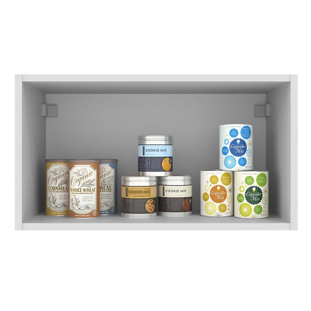 Armário de Cozinha Aéreo 60 cm 1 Porta Basculante Branco/Crema Agata Madesa