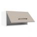 Armário de Cozinha Aéreo 60 cm 1 Porta Basculante Branco/Crema Agata Madesa