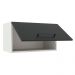 Armário de Cozinha Aéreo 60 cm 1 Porta Basculante Branco/Preto Agata Madesa