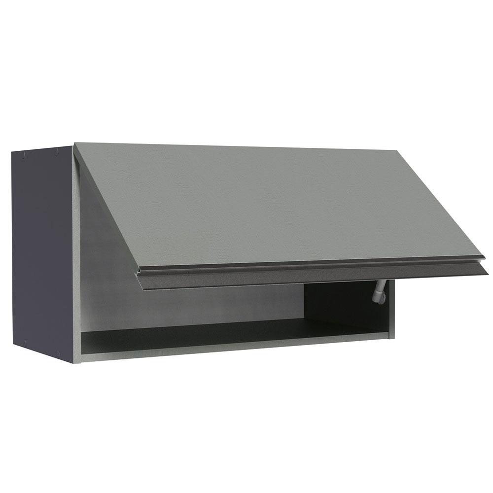 Armário de Cozinha Aéreo 60 cm 1 Porta Basculante Cinza Nice Madesa