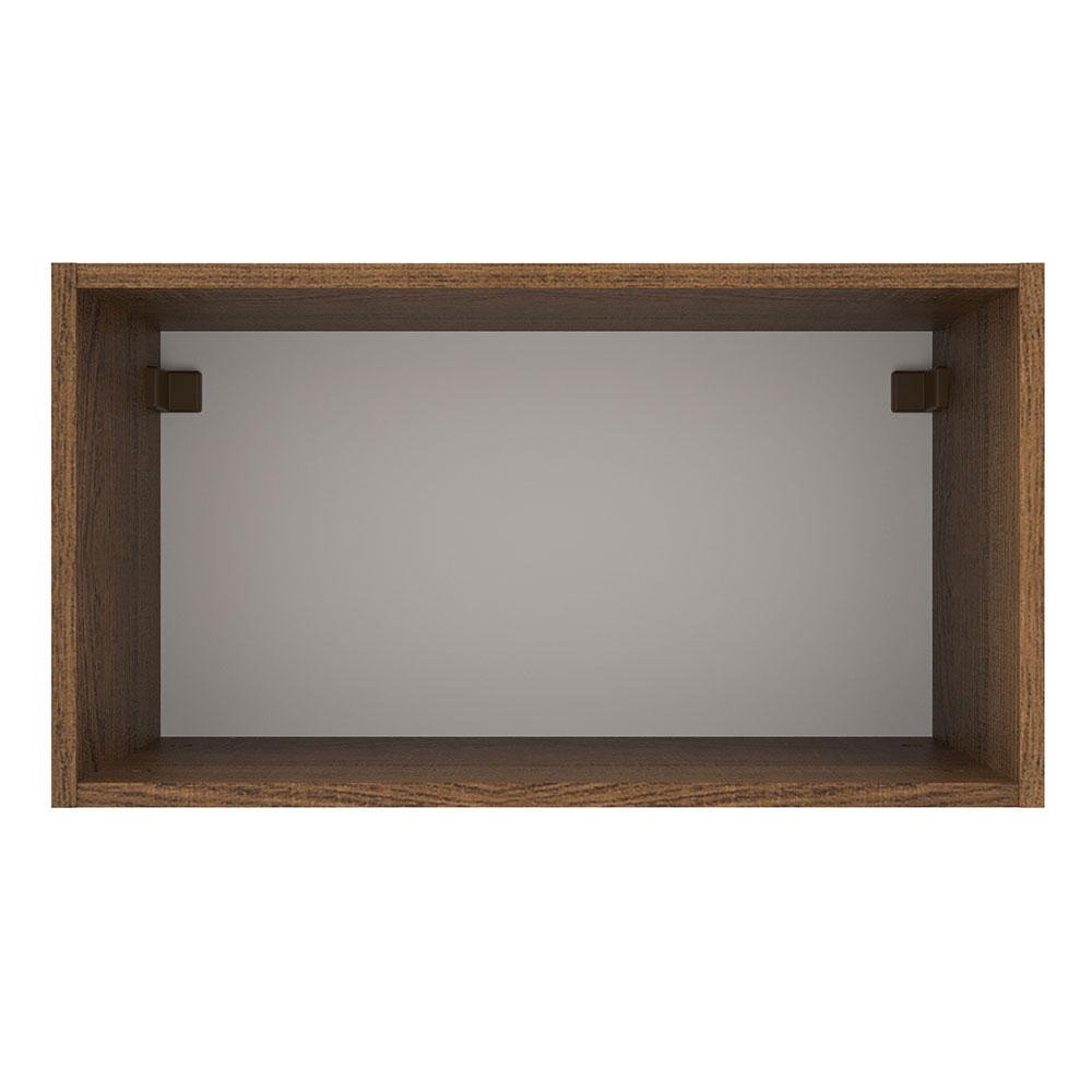 Armário de Cozinha Aéreo 60 cm 1 Porta Basculante Rustic/Branco Agata Madesa