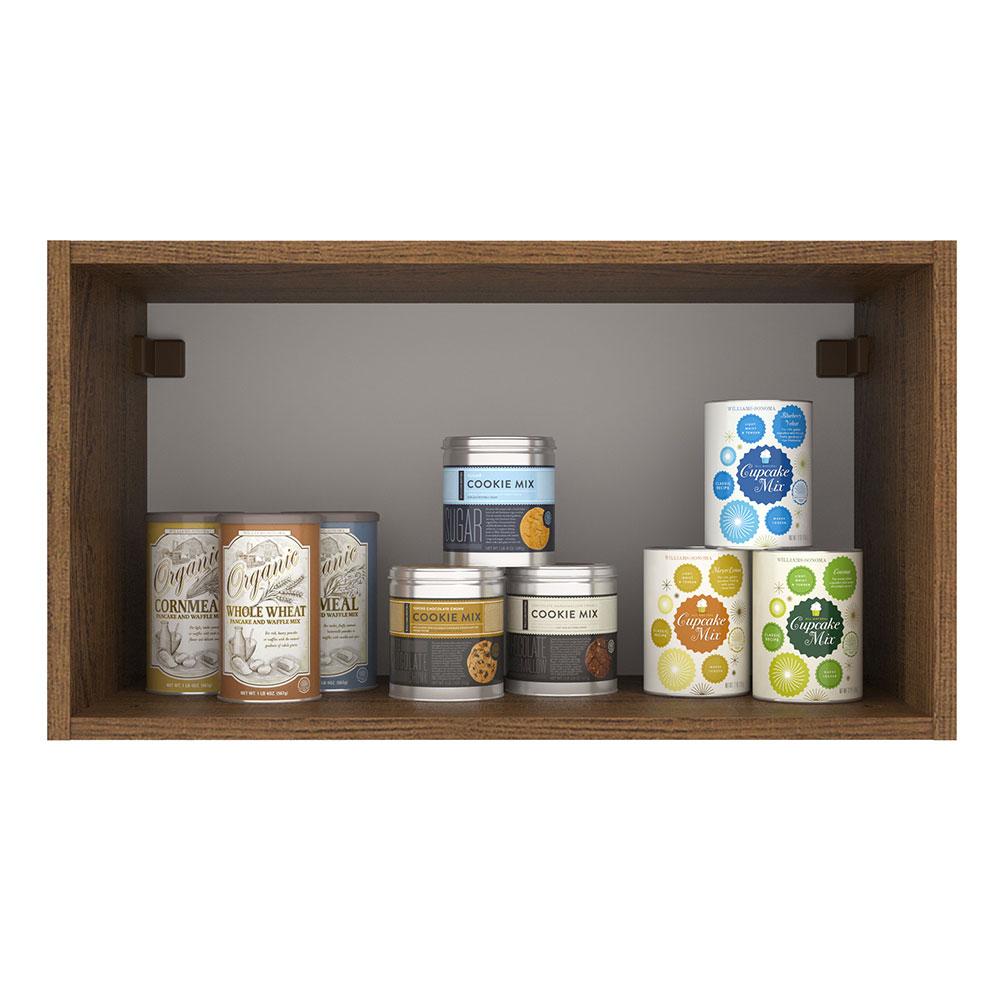 Armário de Cozinha Aéreo 60 cm 1 Porta Basculante Rustic/Crema Agata Madesa