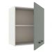 Armário de Cozinha Aéreo 60 cm 1 Porta Branco/Cinza Agata Madesa