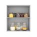 Armário de Cozinha Aéreo 60 cm 1 Porta Branco/Crema Agata Madesa