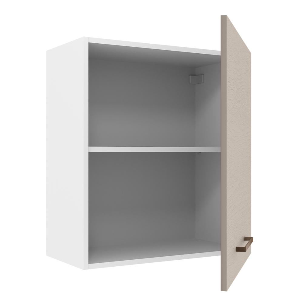 Armário de Cozinha Aéreo 60 cm 1 Porta Branco/Crema Agata Madesa