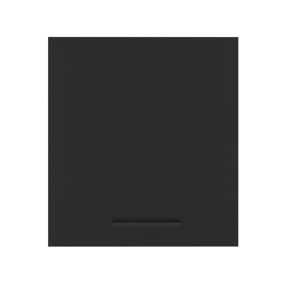 Armário de Cozinha Aéreo 60 cm 1 Porta Branco/Preto Agata Madesa