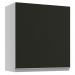 Armário de Cozinha Aéreo 60 cm 1 Porta Branco/Preto Glamy Madesa