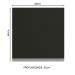 Armário de Cozinha Aéreo 60 cm 1 Porta Branco/Preto Glamy Madesa