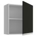 Armário de Cozinha Aéreo 60 cm 1 Porta Branco/Preto Glamy Madesa