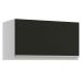Armário de Cozinha Aéreo 60 cm 1 Porta Branco/Preto Glamy Madesa