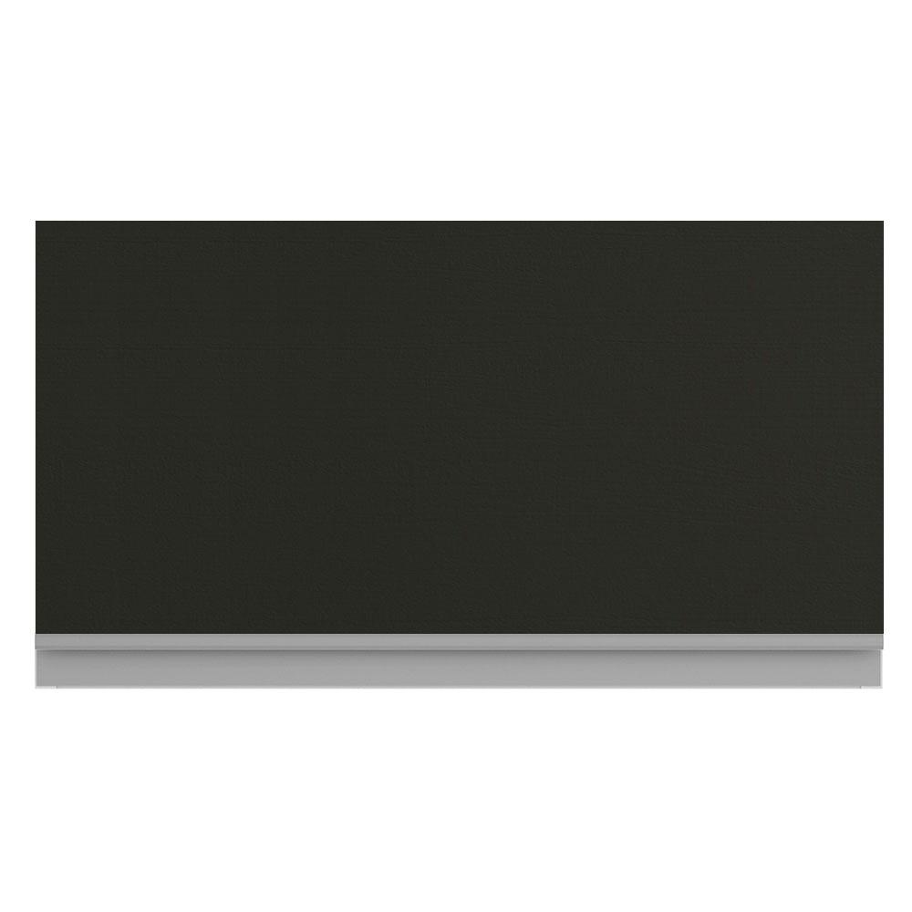 Armário de Cozinha Aéreo 60 cm 1 Porta Branco/Preto Glamy Madesa