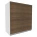 Armário de Cozinha Aéreo 60 cm 1 Porta Branco/Rustic Glamy Madesa