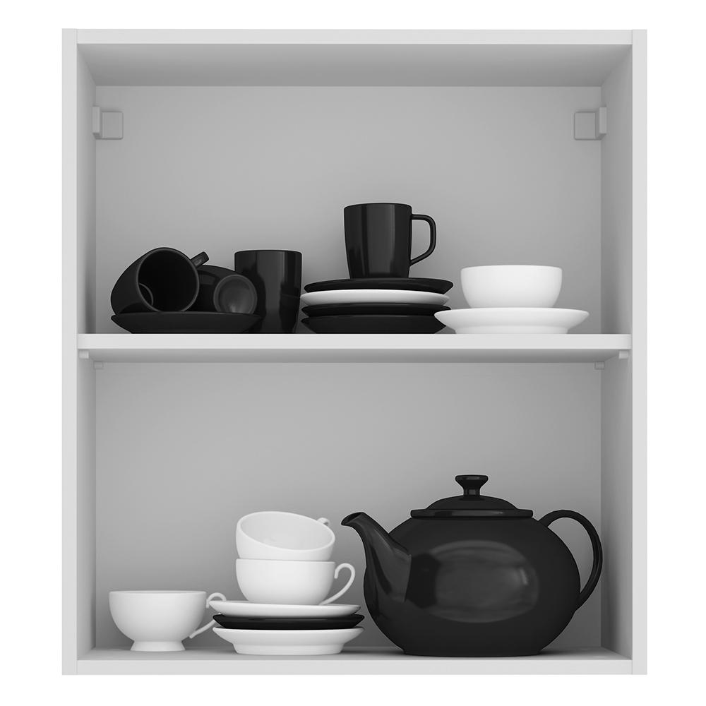 Armário de Cozinha Aéreo 60 cm 1 Porta Branco/Rustic Glamy Madesa