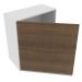 Armário de Cozinha Aéreo 60 cm 1 Porta Branco/Rustic Glamy Madesa