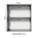 Armário de Cozinha Aéreo 60 cm 1 Porta Cinza Nice Madesa