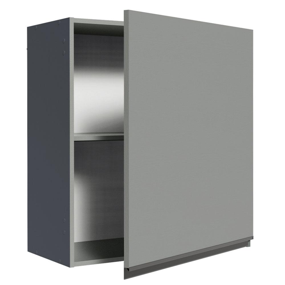 Armário de Cozinha Aéreo 60 cm 1 Porta Cinza Nice Madesa