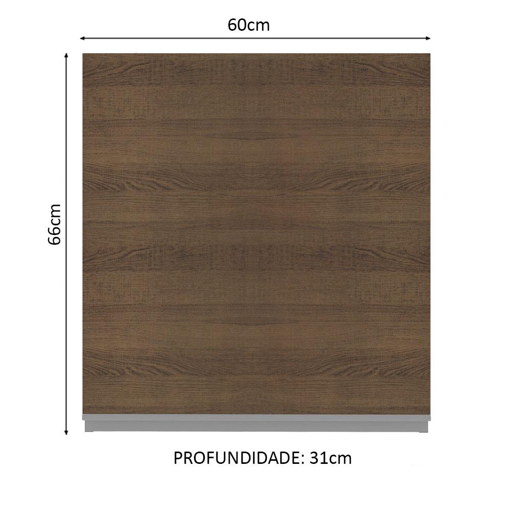 Armário de Cozinha Aéreo 60 cm 1 Porta Rustic Glamy Madesa