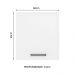 Armário de Cozinha Aéreo 60 cm 1 Porta Rustic/Branco Agata Madesa
