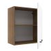 Armário de Cozinha Aéreo 60 cm 1 Porta Rustic/Branco Agata Madesa
