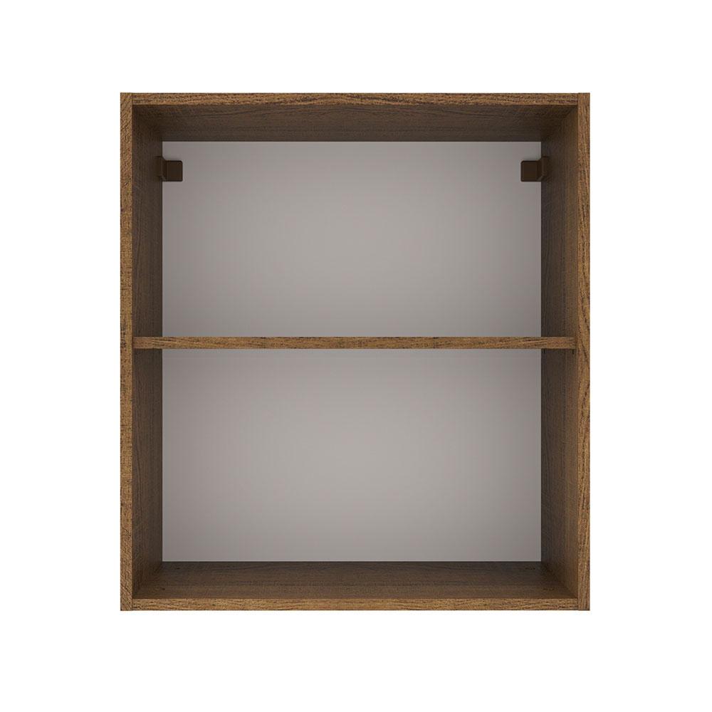 Armário de Cozinha Aéreo 60 cm 1 Porta Rustic/Branco Agata Madesa