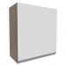 Armário de Cozinha Aéreo 60 cm 1 Porta Rustic/Branco Glamy Madesa