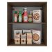 Armário de Cozinha Aéreo 60 cm 1 Porta Rustic/Branco Glamy Madesa