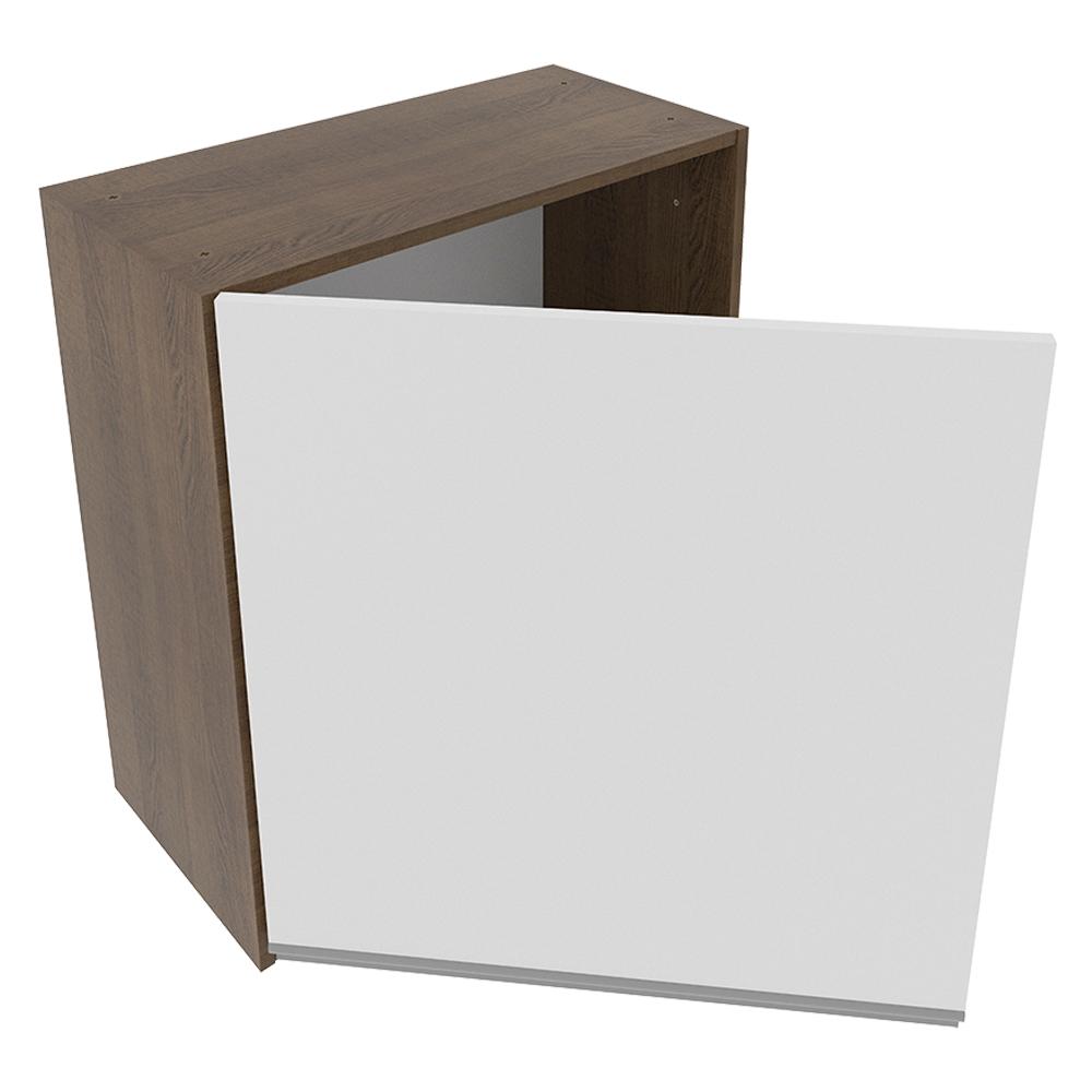 Armário de Cozinha Aéreo 60 cm 1 Porta Rustic/Branco Glamy Madesa
