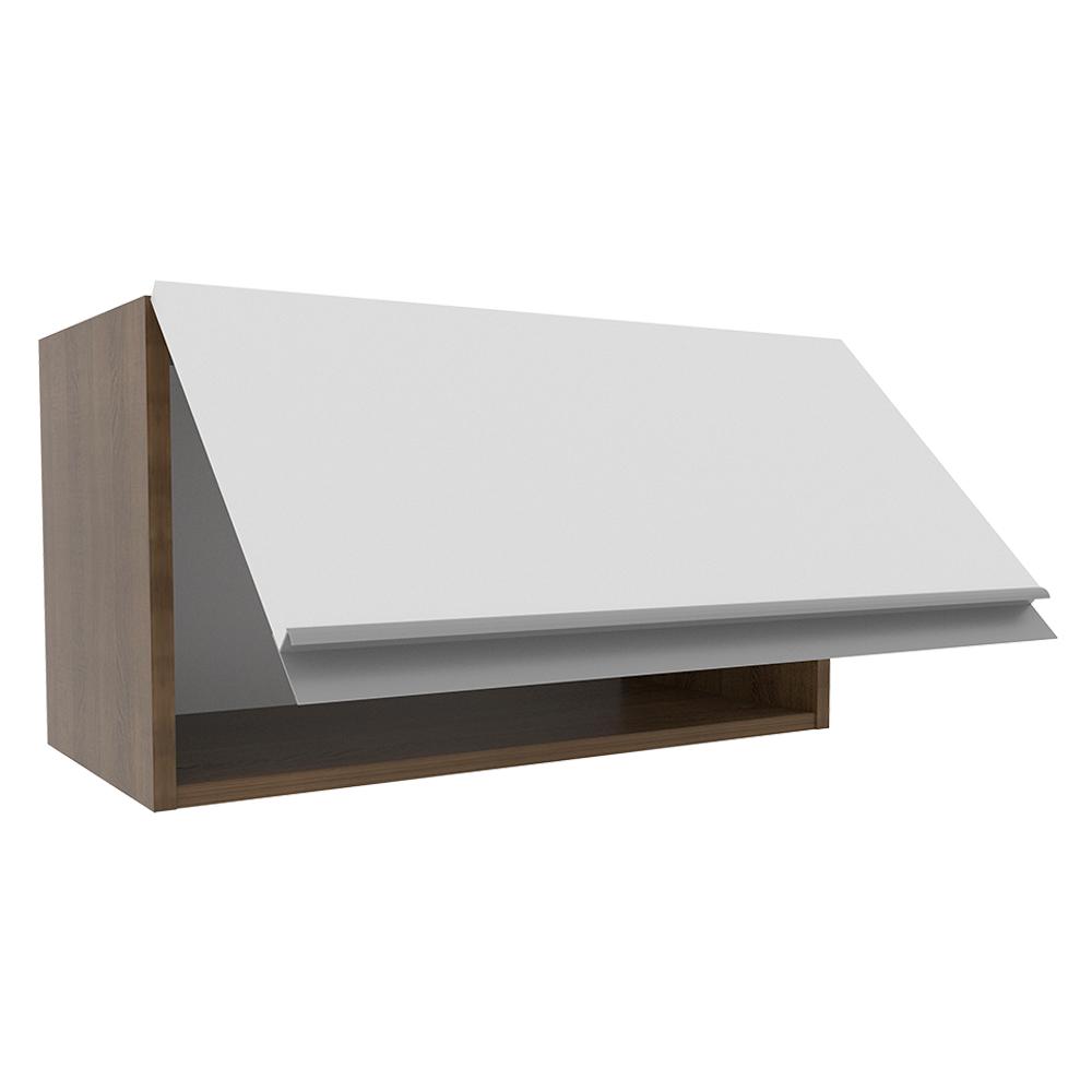 Armário de Cozinha Aéreo 60 cm 1 Porta Rustic/Branco Glamy Madesa