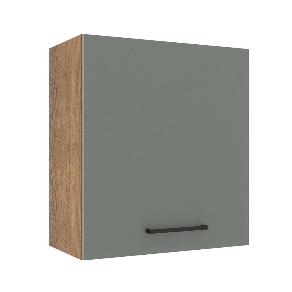 Armário de Cozinha Aéreo 60 cm 1 Porta Rustic/Cinza Agata Madesa
