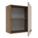 Armário de Cozinha Aéreo 60 cm 1 Porta Rustic/Crema Agata Madesa