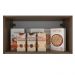 Armário de Cozinha Aéreo 60 cm 1 Porta Rustic/Preto Glamy Madesa