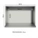 Armário de Cozinha Aéreo 60 cm com Nicho para Forno Cinza Nice Madesa