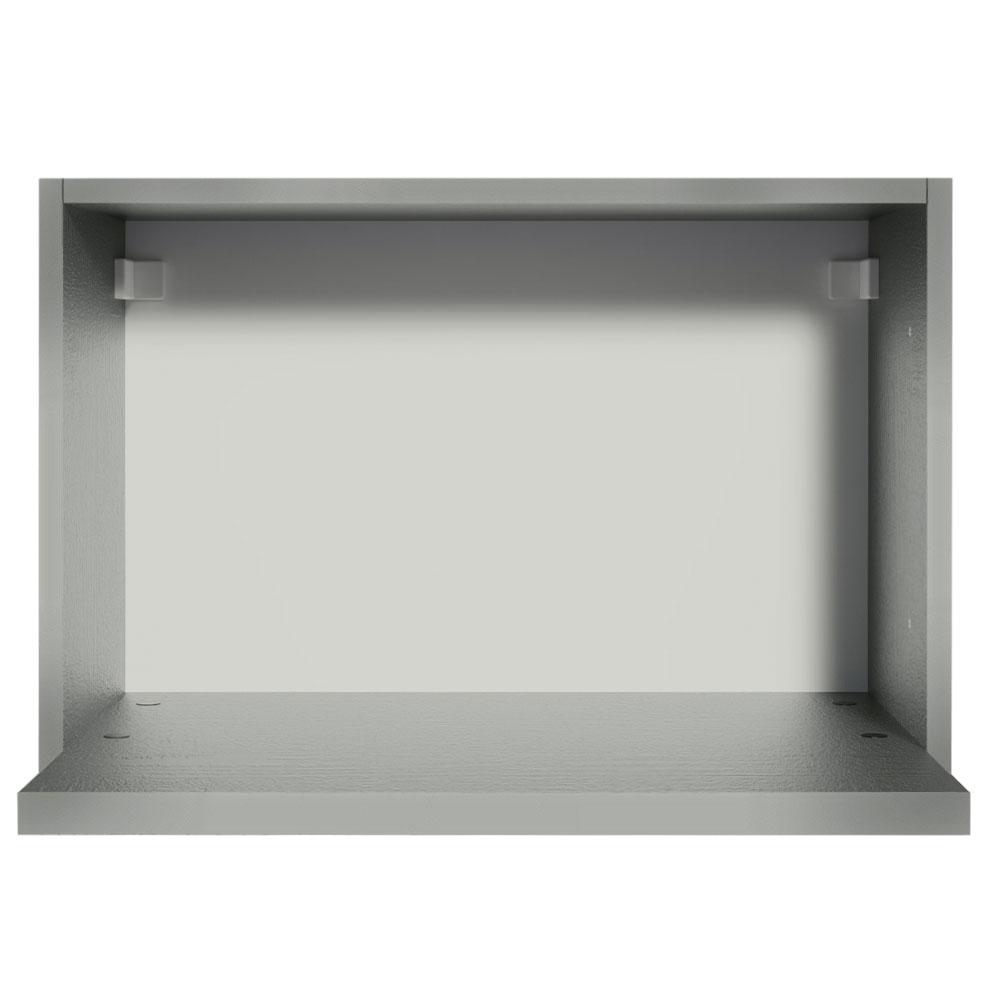Armário de Cozinha Aéreo 60 cm com Nicho para Forno Cinza Nice Madesa