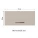 Armário de Cozinha Aéreo 70 cm 1 Porta Basculante Branco/Crema Agata Madesa