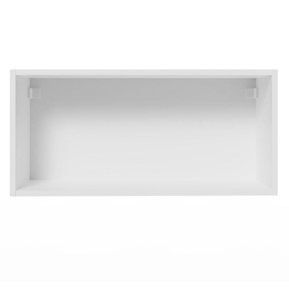 Armário de Cozinha Aéreo 70 cm 1 Porta Basculante Branco/Crema Agata Madesa