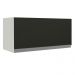 Armário de Cozinha Aéreo 70 cm 1 Porta Basculante Branco/Preto Glamy Madesa