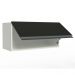 Armário de Cozinha Aéreo 70 cm 1 Porta Basculante Branco/Preto Glamy Madesa