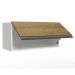 Armário de Cozinha Aéreo 70 cm 1 Porta Basculante Branco/Rustic Glamy Madesa