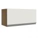 Armário de Cozinha Aéreo 70 cm 1 Porta Basculante Rustic/Branco Glamy Madesa