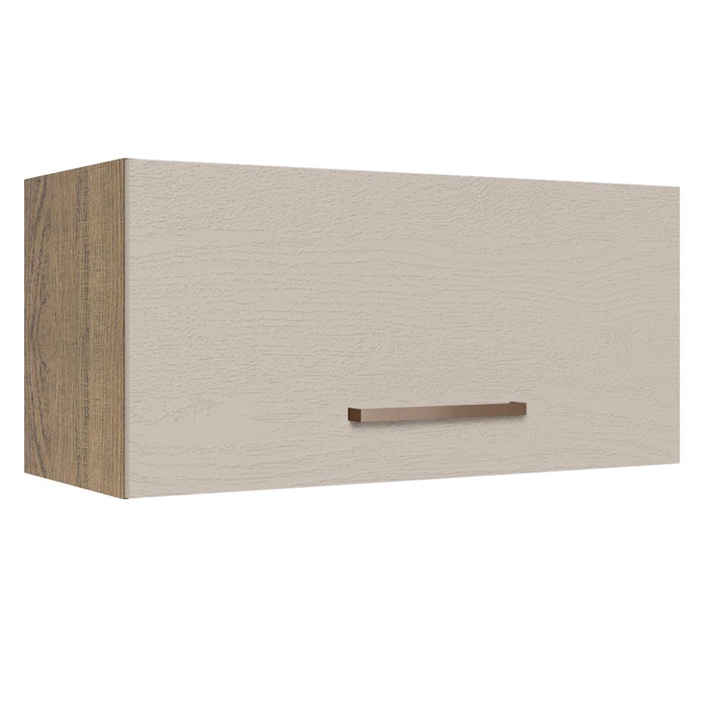 Armário de Cozinha Aéreo 70 cm 1 Porta Basculante Rustic/Crema Agata Madesa