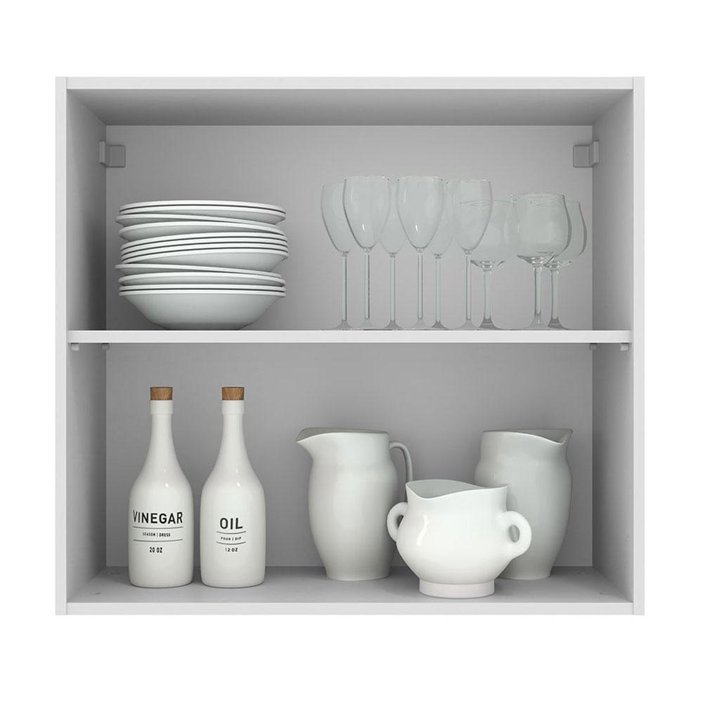Armário de Cozinha Aéreo 70 cm 2 Portas Branco Agata Madesa