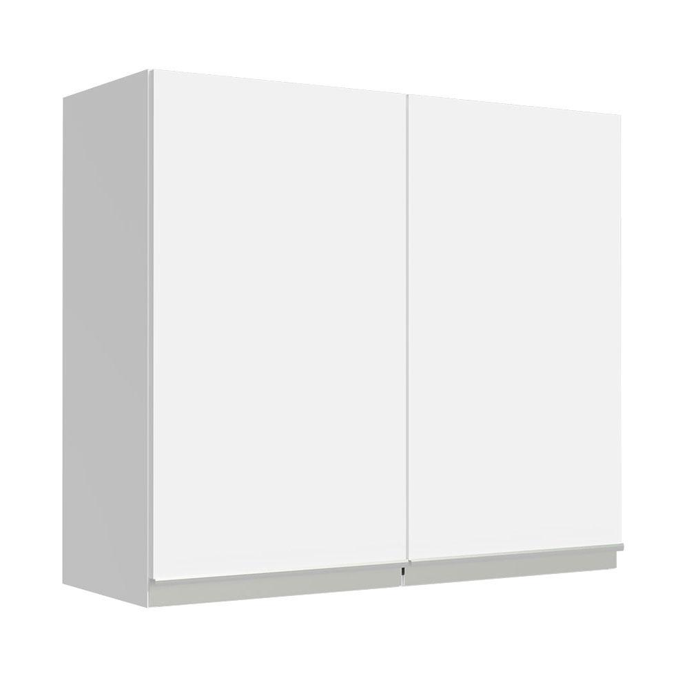 Armário de Cozinha Aéreo 70 cm 2 Portas Branco Glamy Madesa