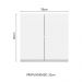 Armário de Cozinha Aéreo 70 cm 2 Portas Branco Glamy Madesa