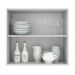 Armário de Cozinha Aéreo 70 cm 2 Portas Branco/Crema Agata Madesa